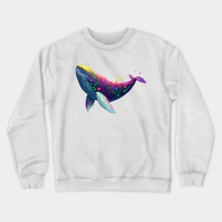 Multicolor Whale Crewneck Sweatshirt